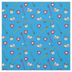 Cute Dental Supplies Fabric