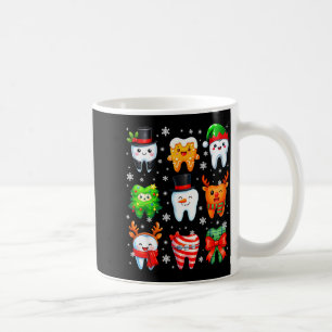 Cute Dental Tooth Snowman Christmas Xmas Men Women Coffee Mug