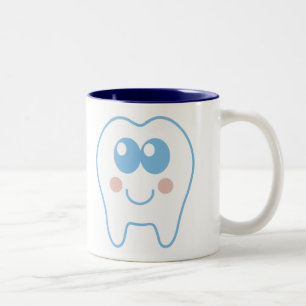 Cute Dental Tooth Two-Tone Coffee Mug