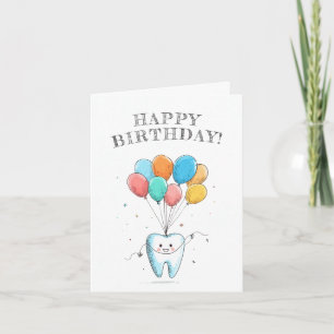 Cute Dentist Birthday Card