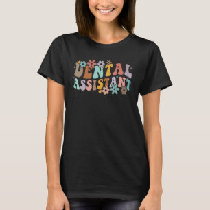 Cute Dentist Dental Assistant Oral Hygienist Retro T-Shirt