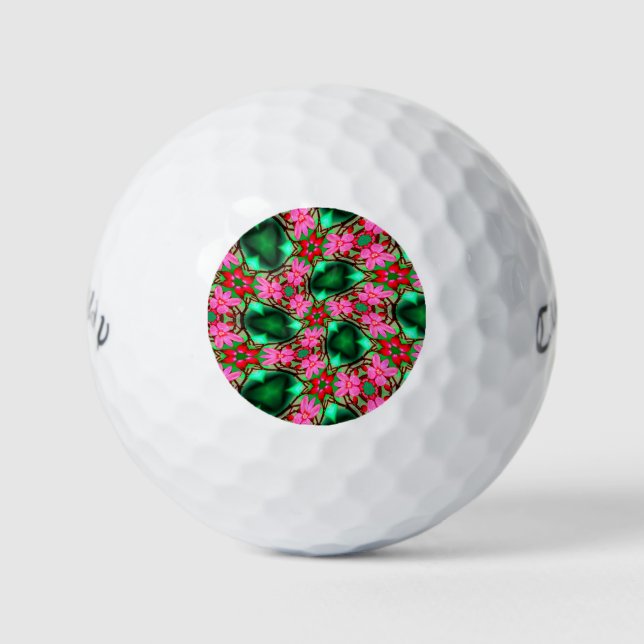 Cute Desert Rose Pattern Golf Balls (Front)