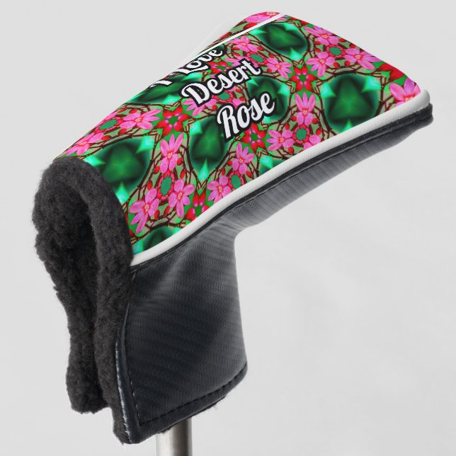 Cute Desert Rose Pattern Golf Head Cover (3/4 Front)