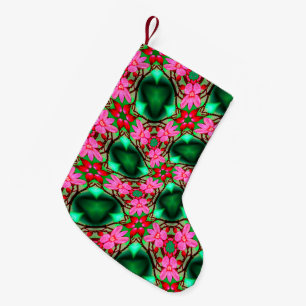 Cute Desert Rose Pattern Small Christmas Stocking