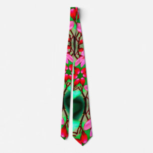 Cute Desert Rose Pattern Tie