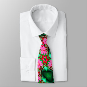 Cute Desert Rose Pattern Tie