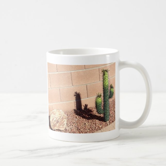 Cute Desert Saguaro Cacti Coffee Mug (Right)