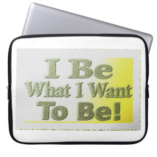 Cute Design About "I Be" Laptop Sleeve