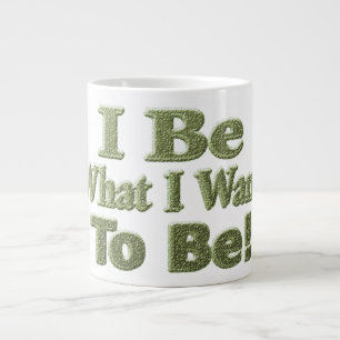 Cute Design About "I Be" Meant For You! T-Shirt To Large Coffee Mug
