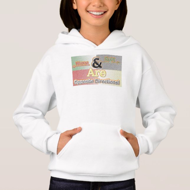 Cute Design About "Right And Wrong Directions"! T- (Front)
