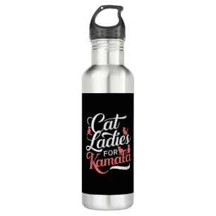Cute Design - Cat Ladies for Kamala with Cat  710 Ml Water Bottle