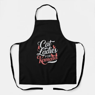Cute Design - Cat Ladies for Kamala with Cat Apron