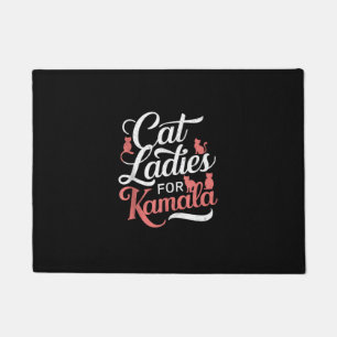 Cute Design - Cat Ladies for Kamala with Cat Doormat