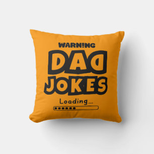 Cute Design Dad Jokes Loading For Father's Day Cushion