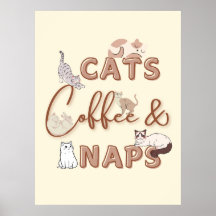 Cute Design for Cats & Coffee Lovers 