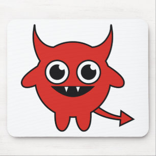Cute Devil Mouse Pad