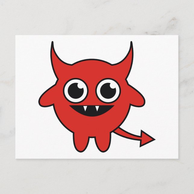 Cute Devil Postcard (Front)