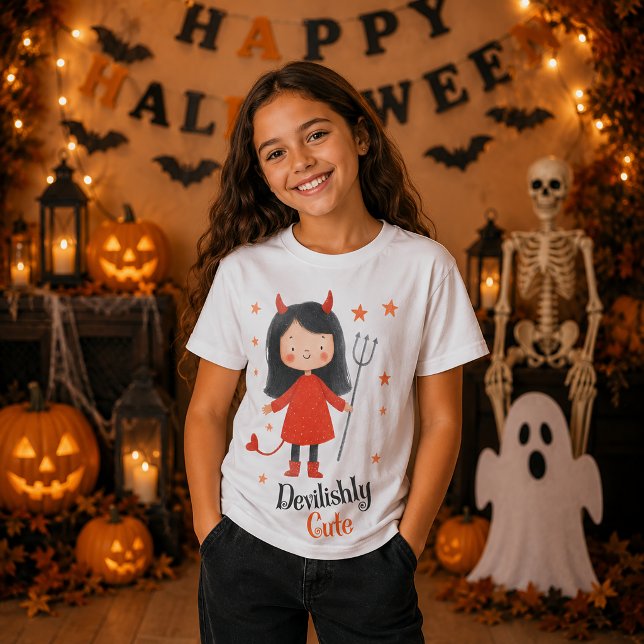 Cute Devilishly Cute Little Devil Halloween T-Shirt (Creator Uploaded)