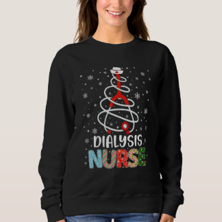 Cute Dialysis Nurse Xmas Tree Merry Christmas Nurs Sweatshirt