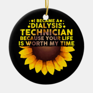 Cute Dialysis Technician For Men Women Ceramic Ornament