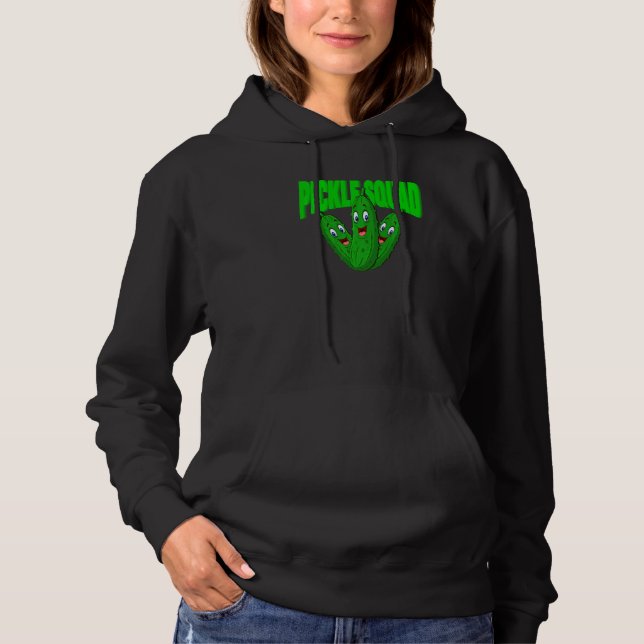 Cute Dill Pickle Vegan Pickle Squad Hoodie (Front)