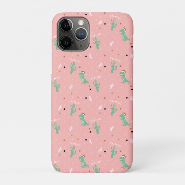 Cute Dino and Cactus On point Case-Mate iPhone Case (Back)