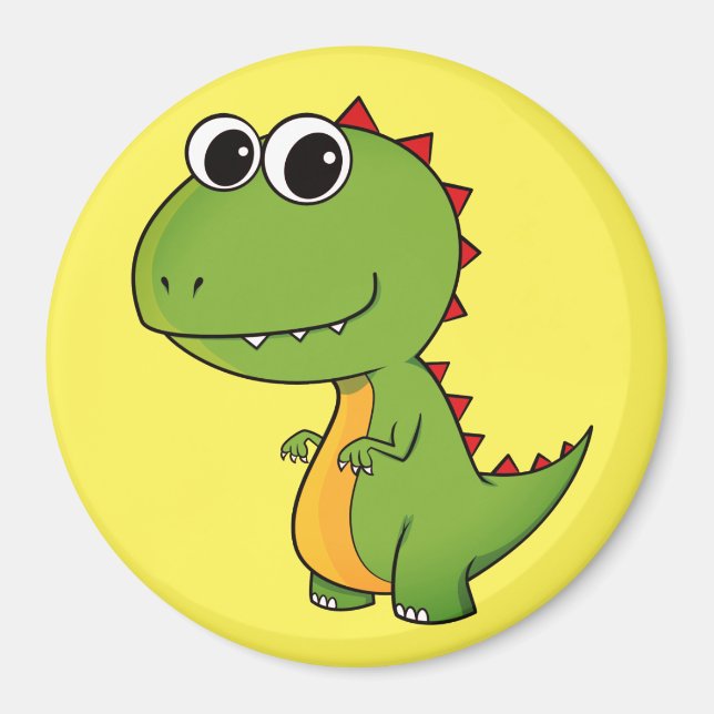 Cute Dino Dinosaur Magnet (Front)
