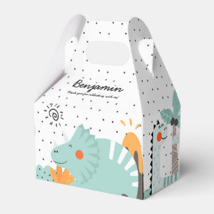 Cute Dino Dinosaurs Birthday Party Favour Box