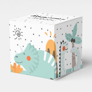Cute Dino Dinosaurs Birthday Party Favour Box