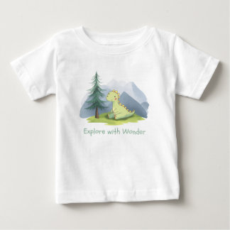 Cute Dino "Explore the Wonder" toddler Baby T-Shirt