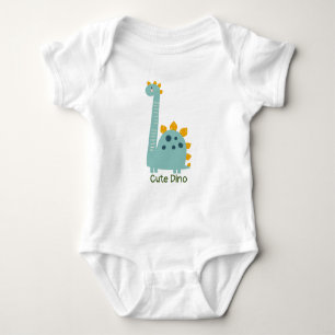 Cute Dino Personalised Baby Bodysuit