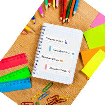 Cute Dino & Rainbow Waterproof /Iron On Name Label