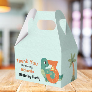 Cute Dino Themed Kid's Birthday Party Favour Box