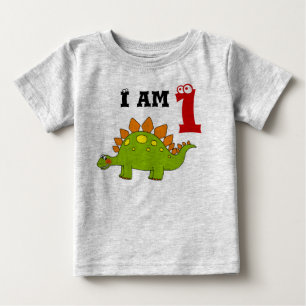 Cute Dinosaur 1st Birthday Baby T-Shirt