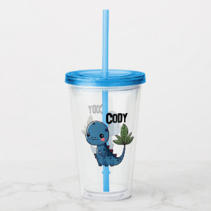 Cute Dinosaur Acrylic Tumbler