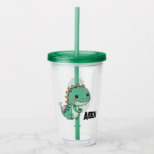 Cute Dinosaur Acrylic Tumbler