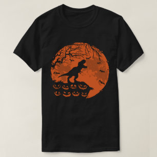 Cute Dinosaur And Moon Funny Halloween Costume T-Shirt