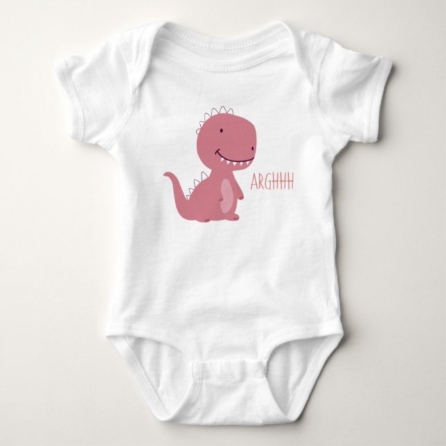 Cute dinosaur baby bodysuit (Front)