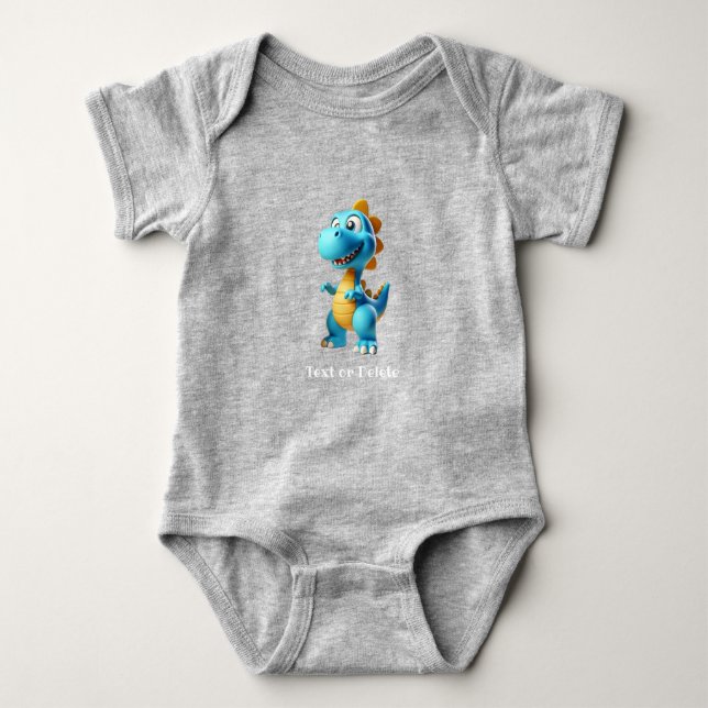 Cute Dinosaur Baby Bodysuit (Front)