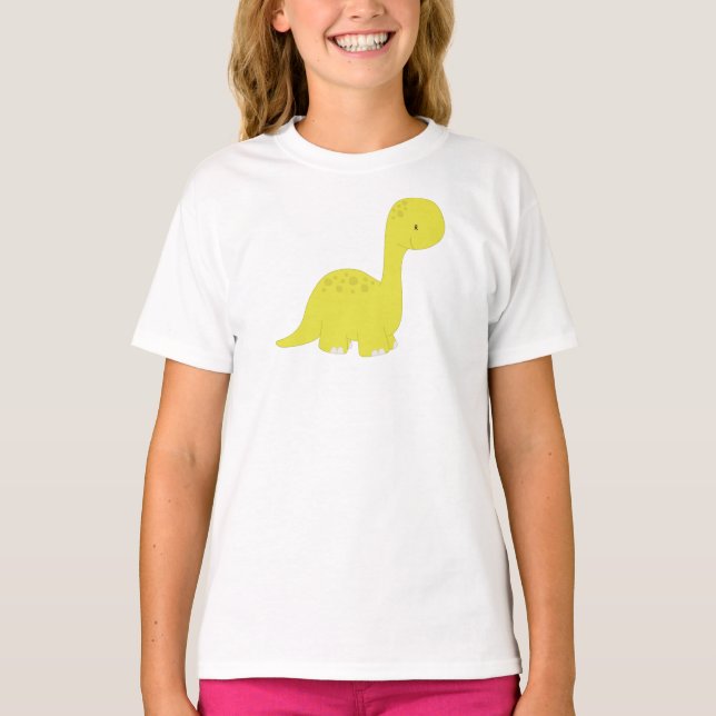 Cute Dinosaur, Baby Dinosaur, Dino, Brontosaurus T-Shirt (Front)