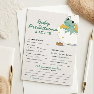 Cute Dinosaur Baby Shower Predictions and Advice