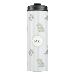 Cute Dinosaur Back To School Personalised Thermal Tumbler