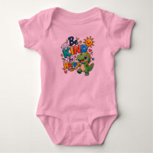 Cute Dinosaur Be Kind Be Happy Kids T-Shirt
