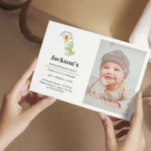 Cute Dinosaur Birthday Invitation