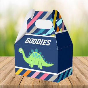 Cute Dinosaur Birthday Party Favour Box