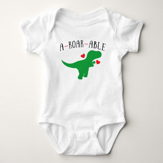 Cute Dinosaur Bodysuit Sleeper (Front)