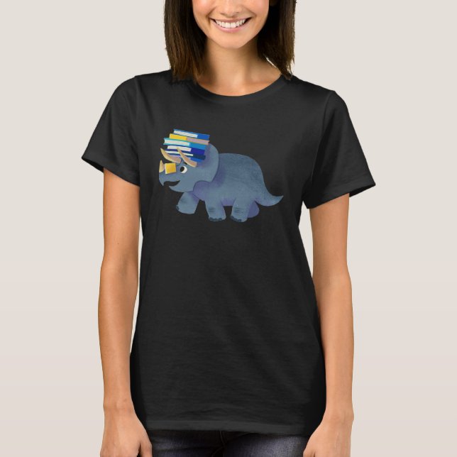 Cute  Dinosaur Book T-Shirt (Front)
