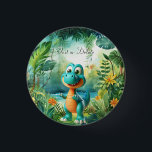 Cute Dinosaur Button<br><div class="desc">Beautiful Cute Dinosaur Button</div>