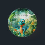 Cute Dinosaur Button<br><div class="desc">Beautiful Cute Dinosaur Button</div>