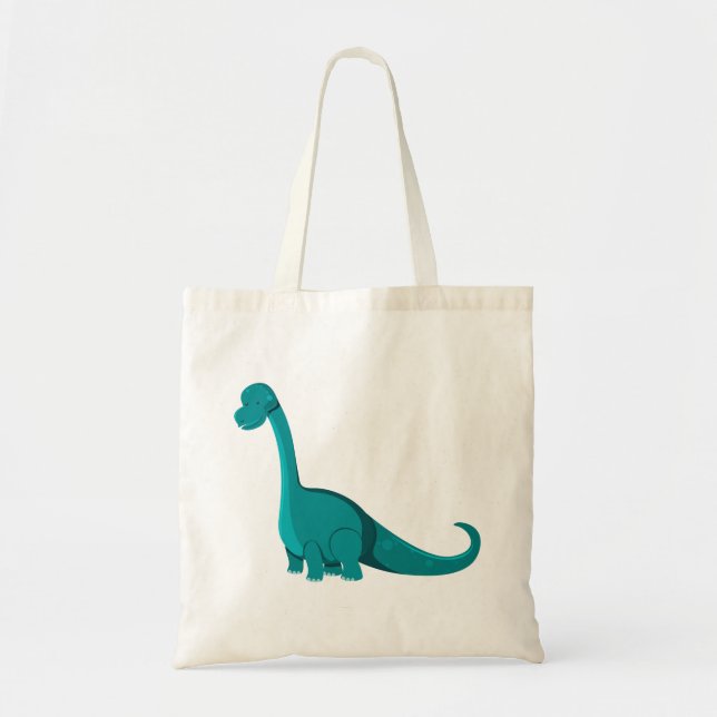 Cute dinosaur cartoon tote bag (Front)